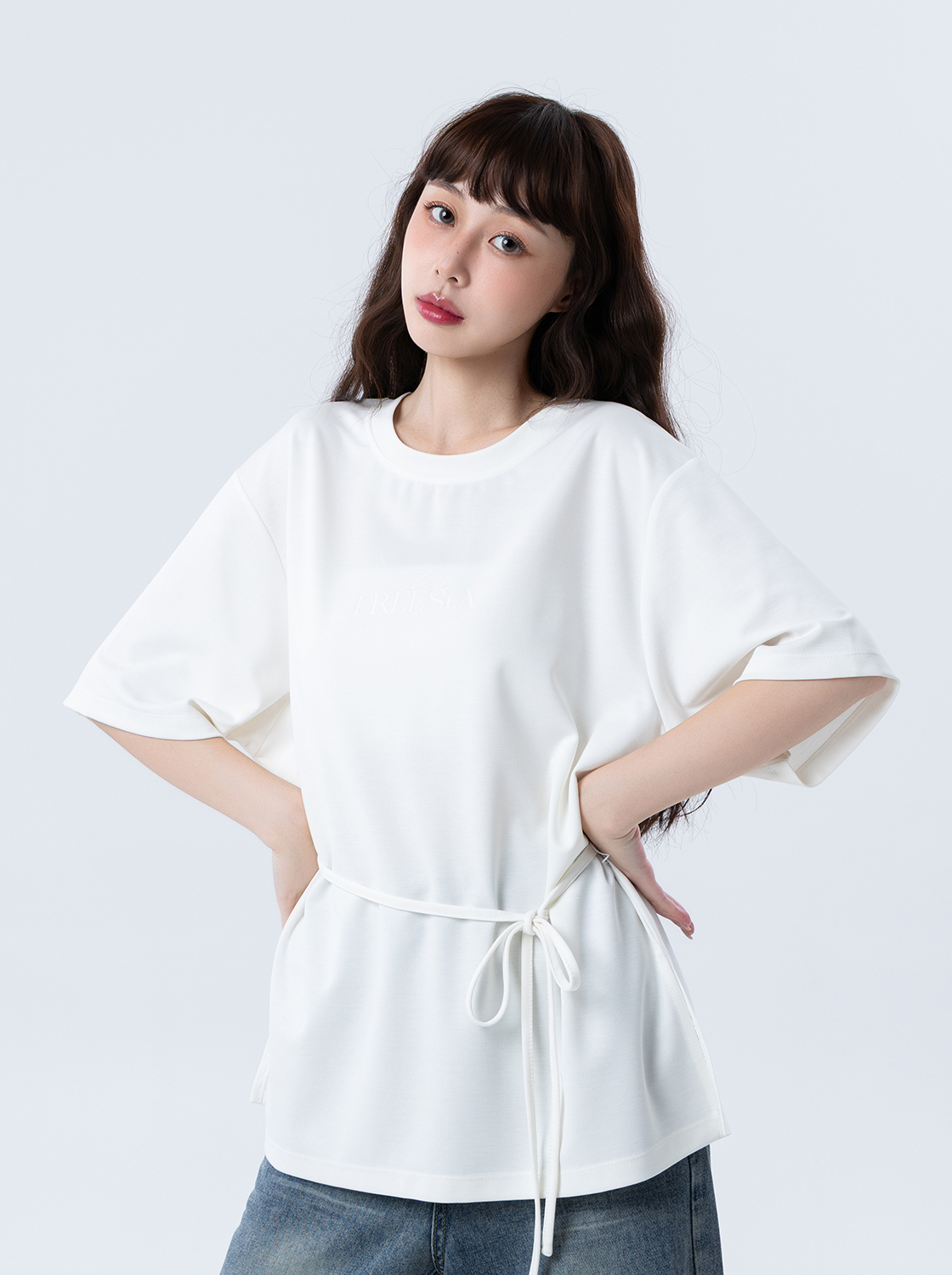 【期間限定】簡約寬鬆印花T恤