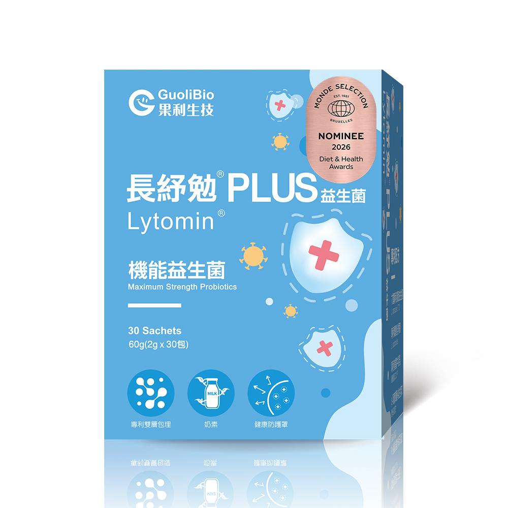 【長紓勉Lytomin PLUS】益生菌粉包 五入組 (30包/盒)