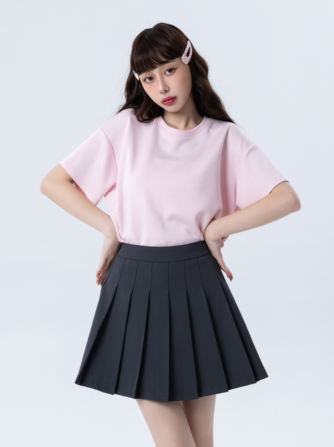 【期間限定】抗皺百褶短裙