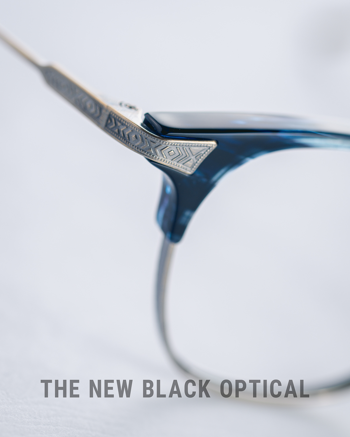 N-413 威靈頓型藍玳瑁古銀正面