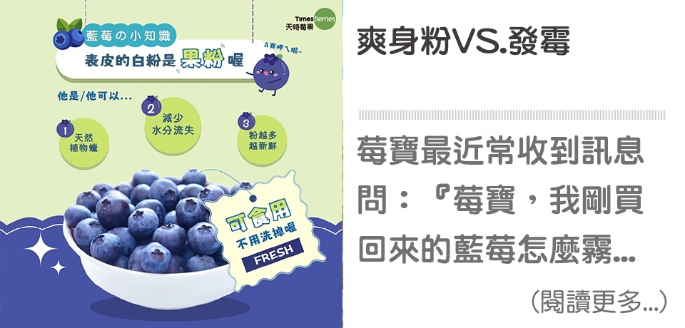 爽身粉vs.發霉 【天時莓果Timesberries】