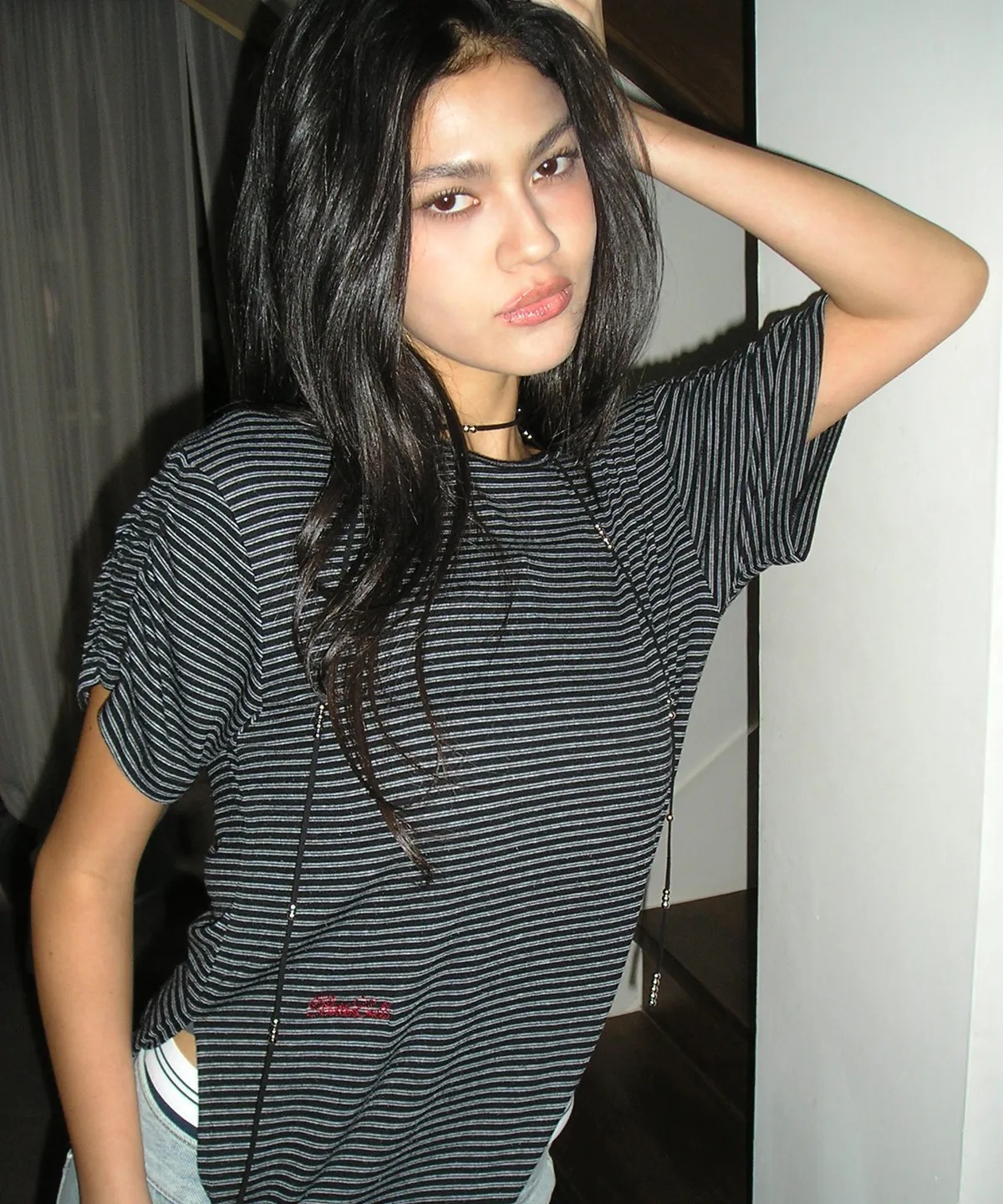 BITTER CELLS Oversized ST Shirring Slit Tee