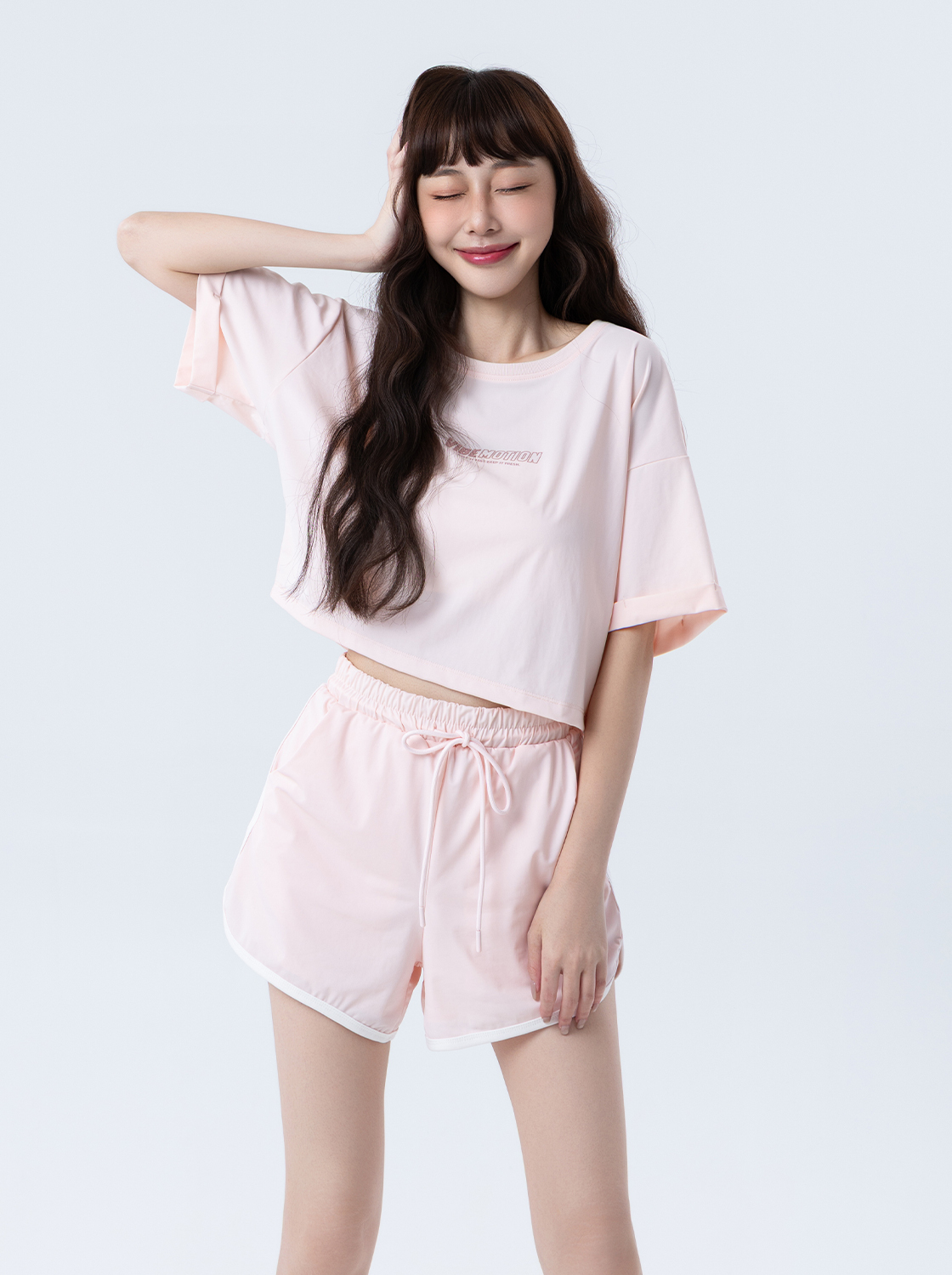 【期間限定】極輕薄涼感短寬印花T恤