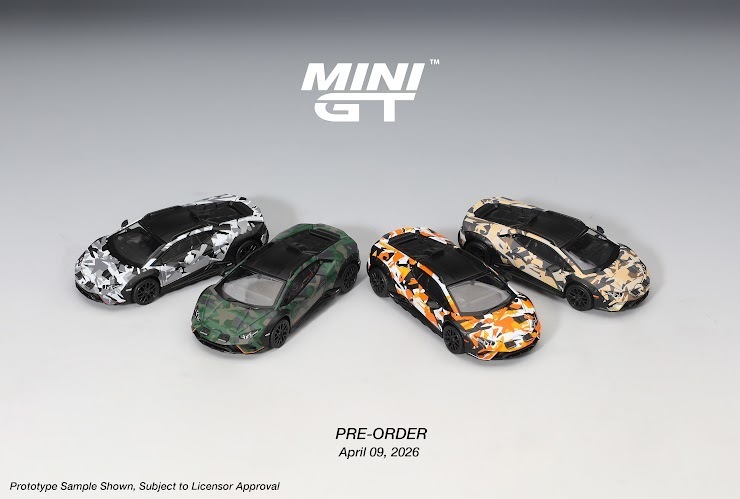 PO-$390 * MINI GT * 1:64 Lamborghini Huracán Sterrato All Terrarin Set