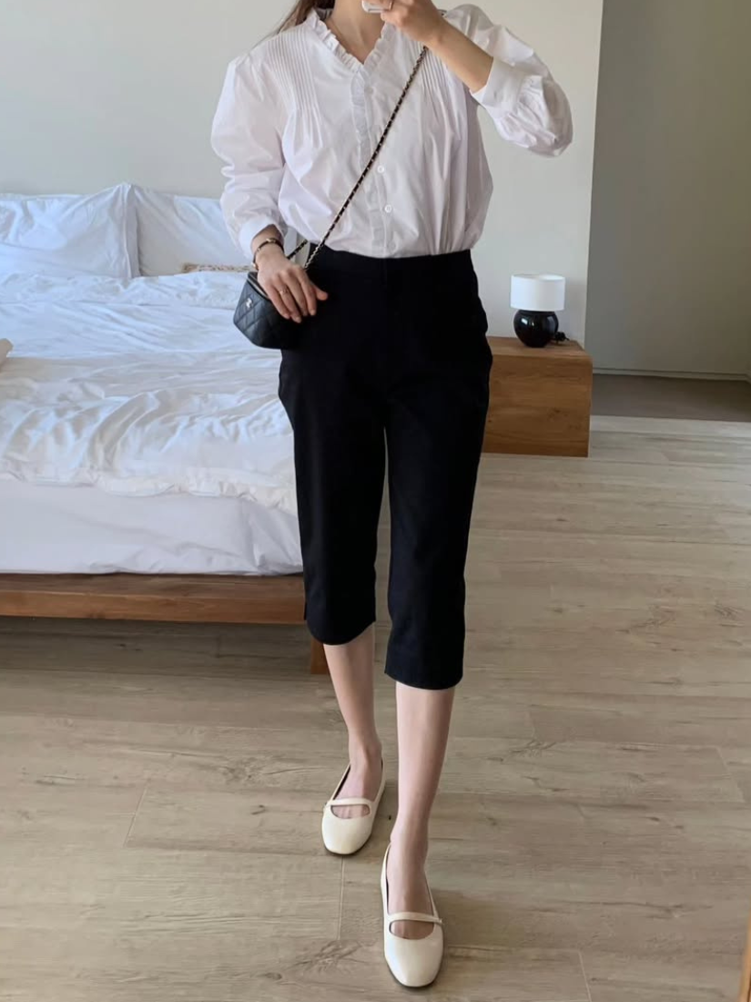 Norah 顯高直筒中長褲 [ 2色 / S,M,L]