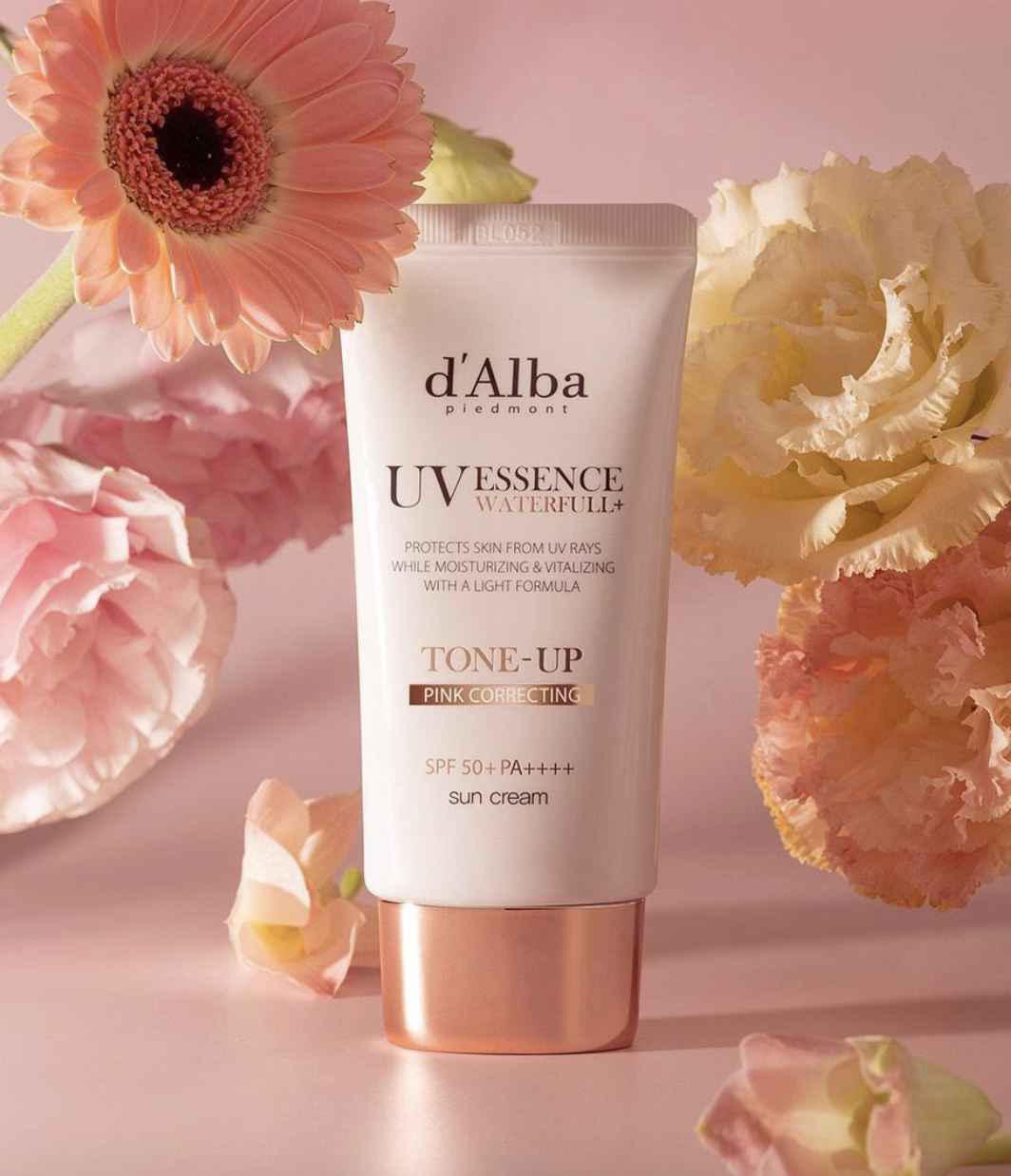 【入LIVECODE享直播限定最抵價！多買多減🔥】【d'Alba品牌方邀請✨弘大封館 X 超正獨家優惠】Waterfull Tone-up Pink Correcting Sun Cream 春夏調色封冠！韓妹銷量NO.1一身變身冷白皮粉紅防曬 50ml