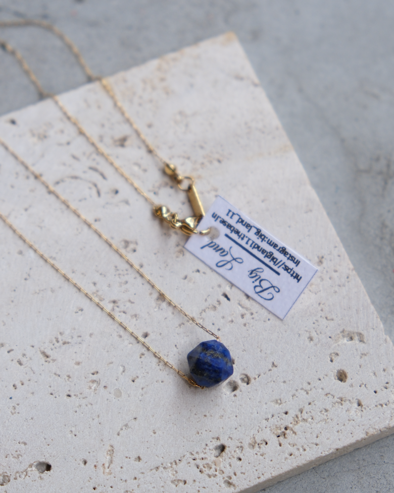 [Big Land] 青金石繩鍊項鍊 | 不鏽鋼 | NO.411