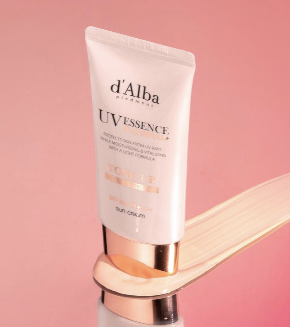 【入LIVECODE享直播限定最抵價！多買多減🔥】【d'Alba品牌方邀請✨弘大封館 X 超正獨家優惠】Waterfull Tone-up Pink Correcting Sun Cream 春夏調色封冠！韓妹銷量NO.1一身變身冷白皮粉紅防曬 50ml