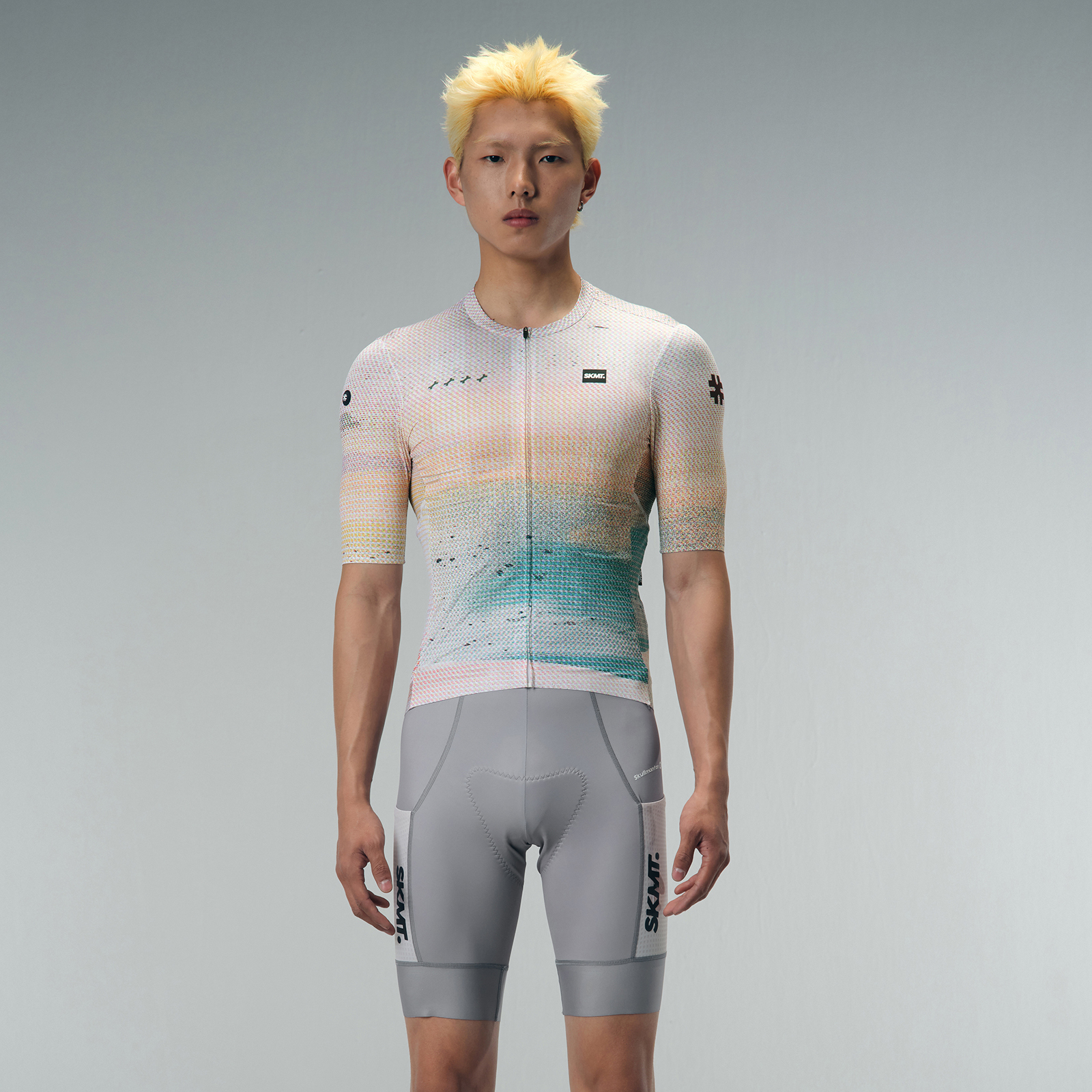 沙漠微光湖藍男款短車衣