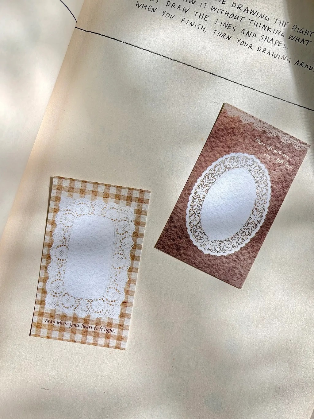 Pion | 蕾絲框 便箋卡 (30張入)