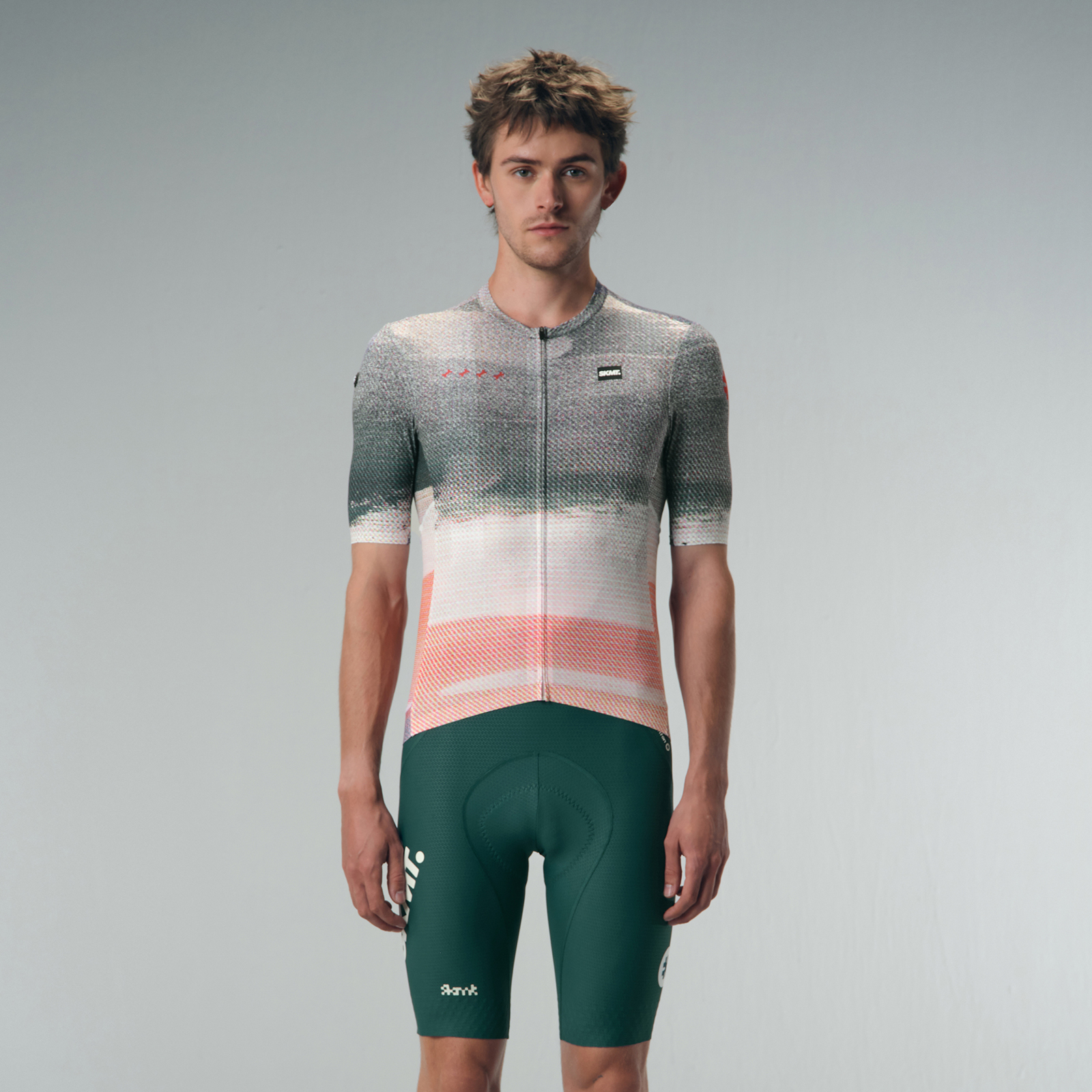 沙漠微光暗綠男款短車衣