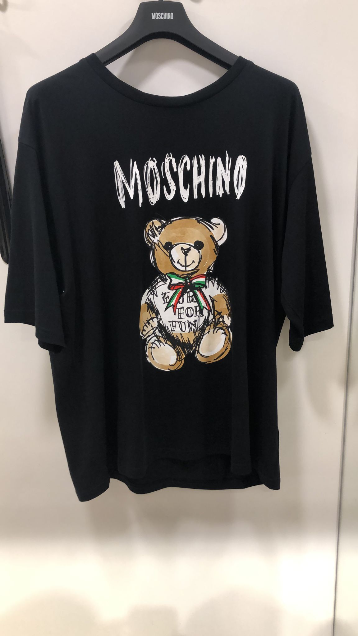 LYS01539 Moschino 潦草字母熊熊短袖Tee