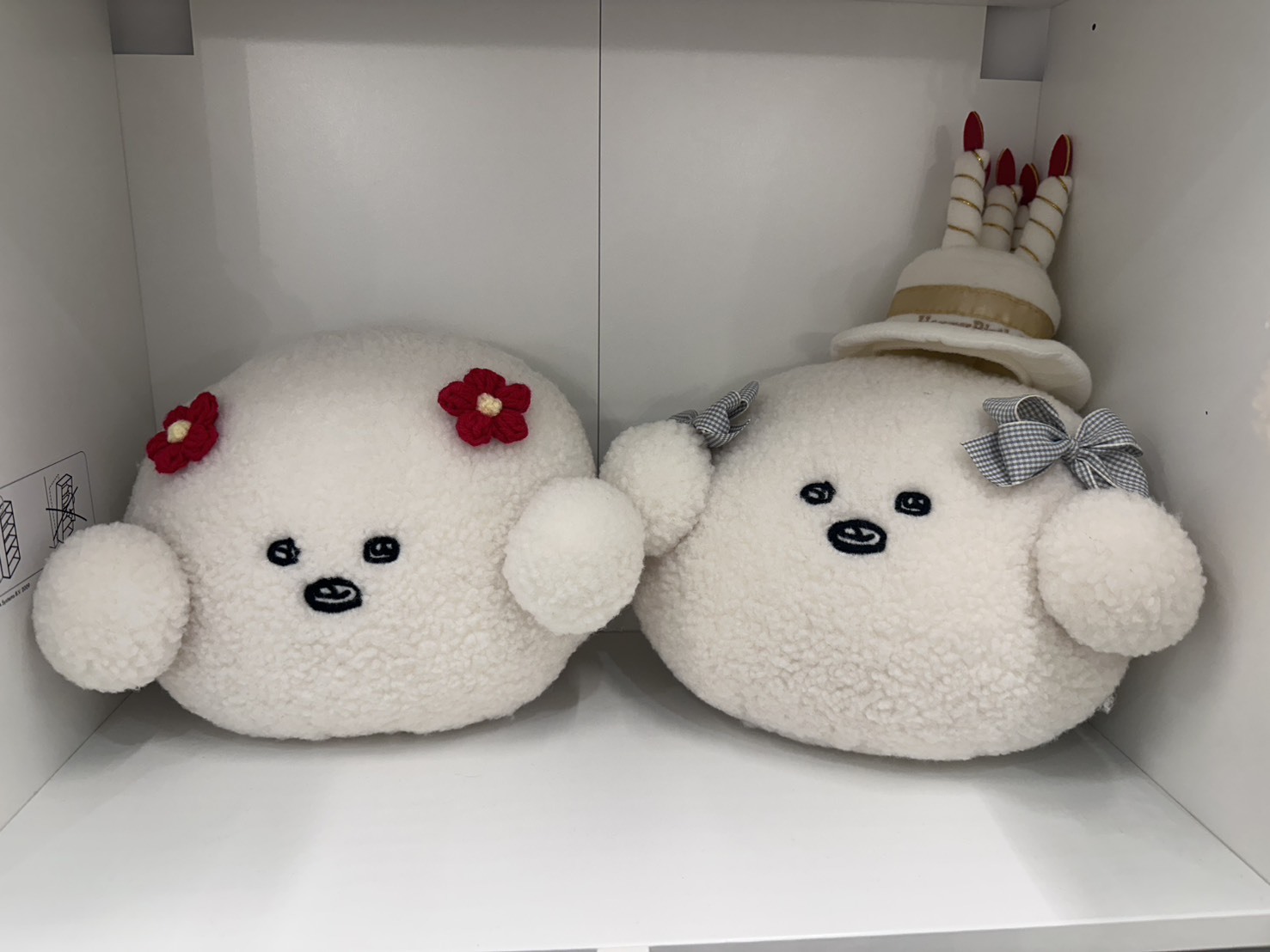 現貨-白色比熊頭吊飾（巨巨大頭）