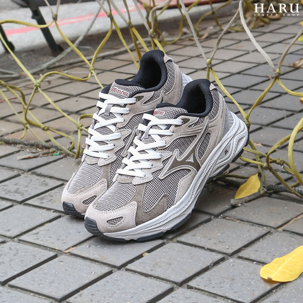 Mizuno Racer S 焙茶灰 復古舒適 城市通勤 男女同款 休閒運動鞋 D1GH253507