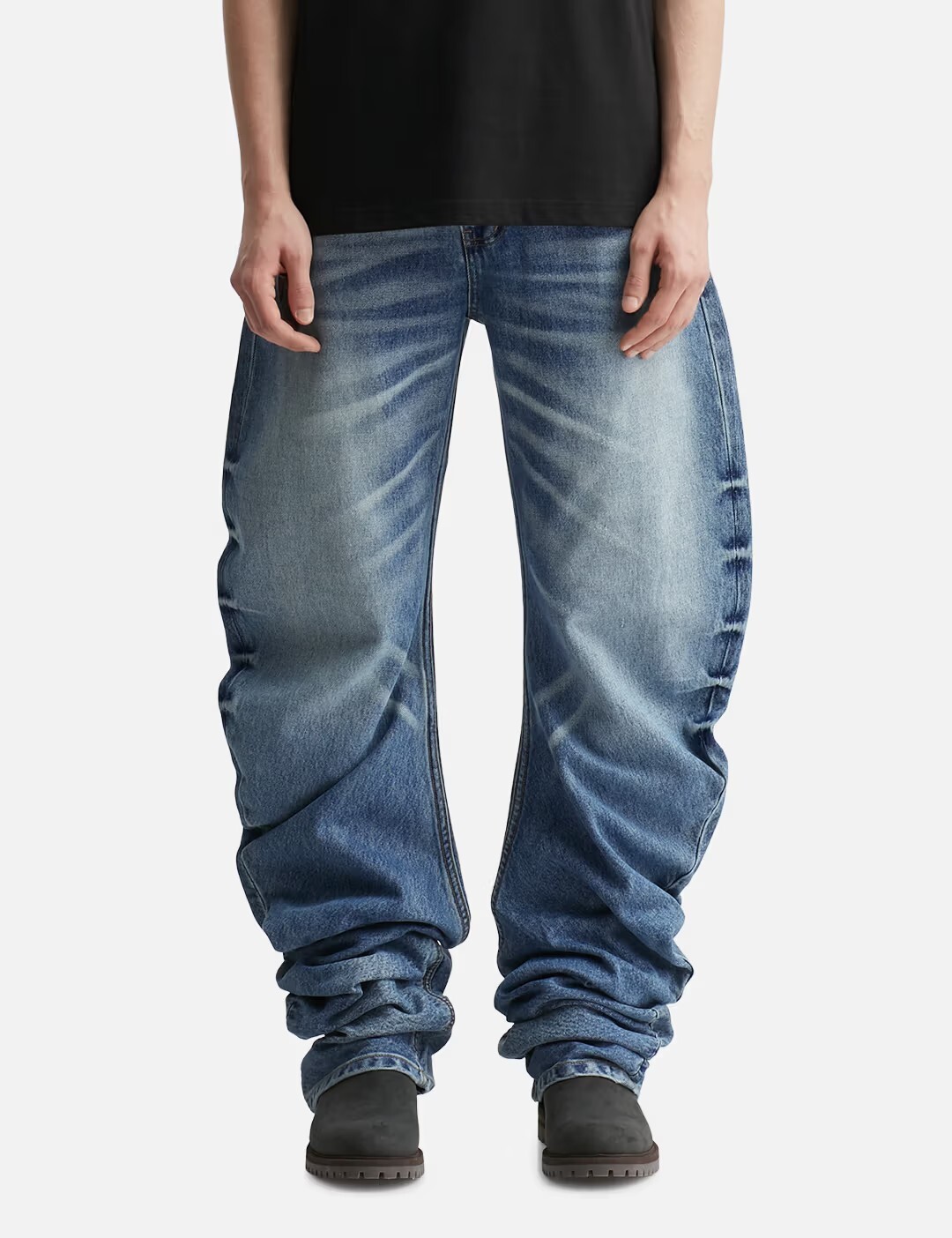 【Focus Store】現貨 Thug Club Laser Washed Parkour Denim Pants 水洗牛仔褲