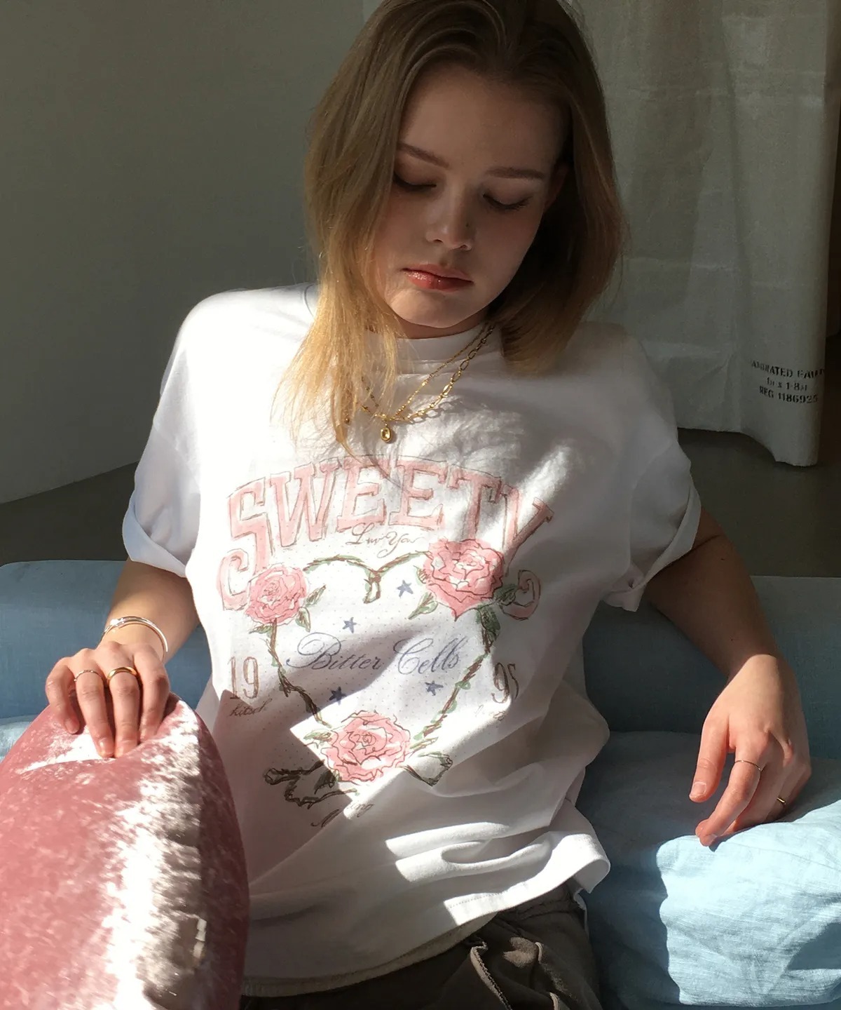 BITTER CELLS Rose Petal T-Shirt