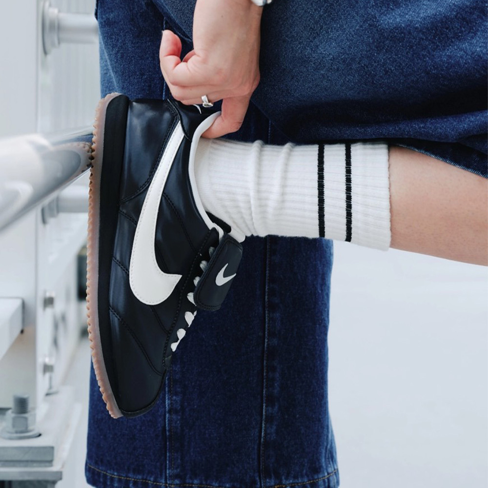 NIKE CORTEZ SE 阿甘鞋 翻蓋 皮革 漆皮 反光 經典黑 金屬銀 焦糖底 復古休閒 足球鞋 德訓鞋 IM4843-010 HQ3490-099