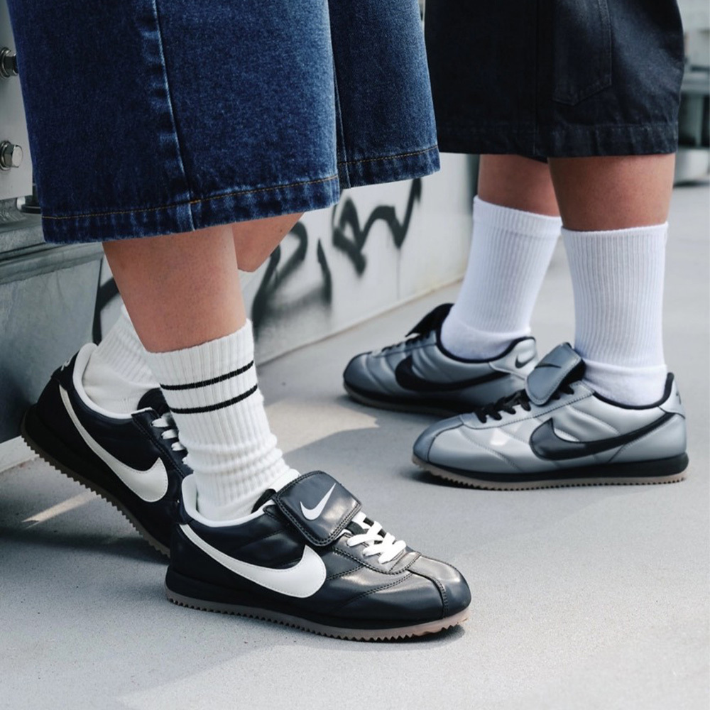 NIKE CORTEZ SE 阿甘鞋 翻蓋 皮革 漆皮 反光 經典黑 金屬銀 焦糖底 復古休閒 足球鞋 德訓鞋 IM4843-010 HQ3490-099