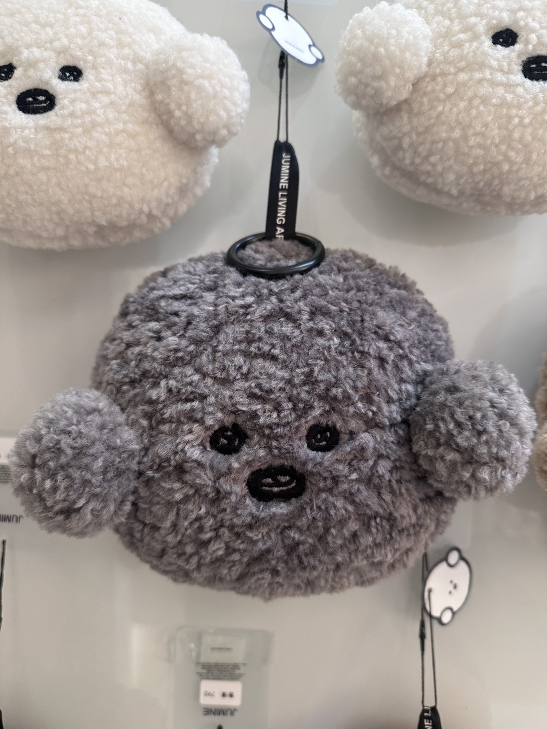 現貨-奶茶比熊頭吊飾（巨大頭）