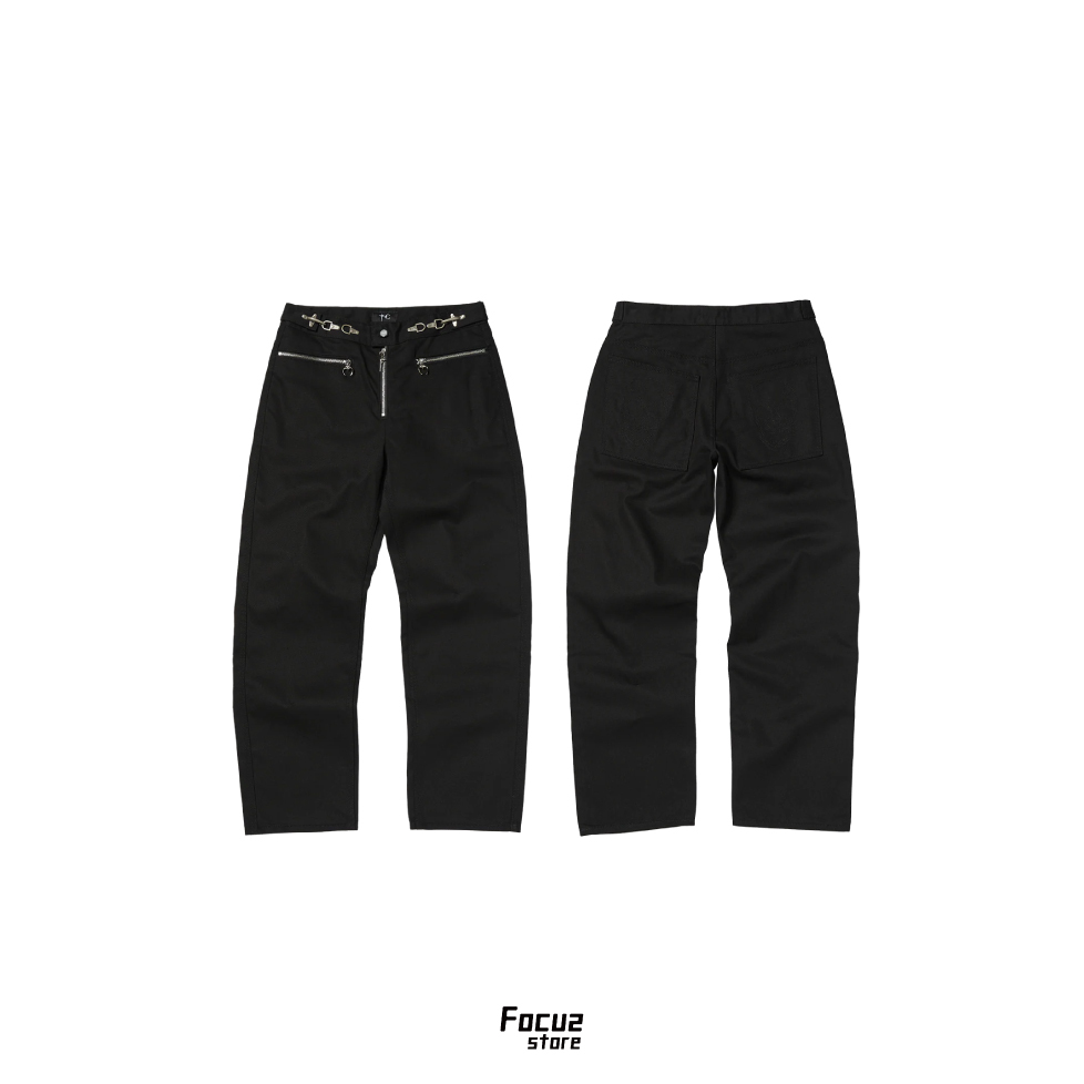 【Focus Store】現貨 Thug Club 3-Zip Embroidered Pants 三拉鍊工裝長褲