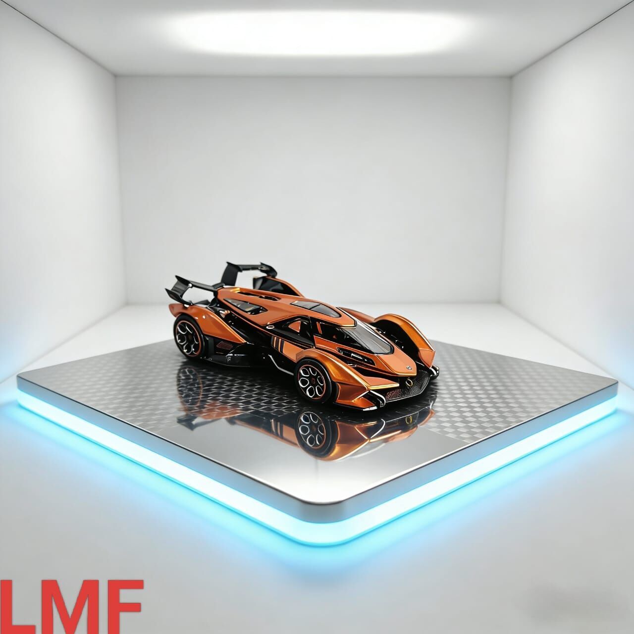 PO-$140 * LEMANFANG * 1:64 LAMBORGHINI V12 VGT METALLIC ORANGE