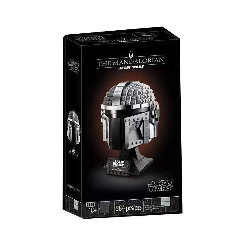 Star Wars The Mandalorian Helmet Building Set Fit Lego NO BOX NA021