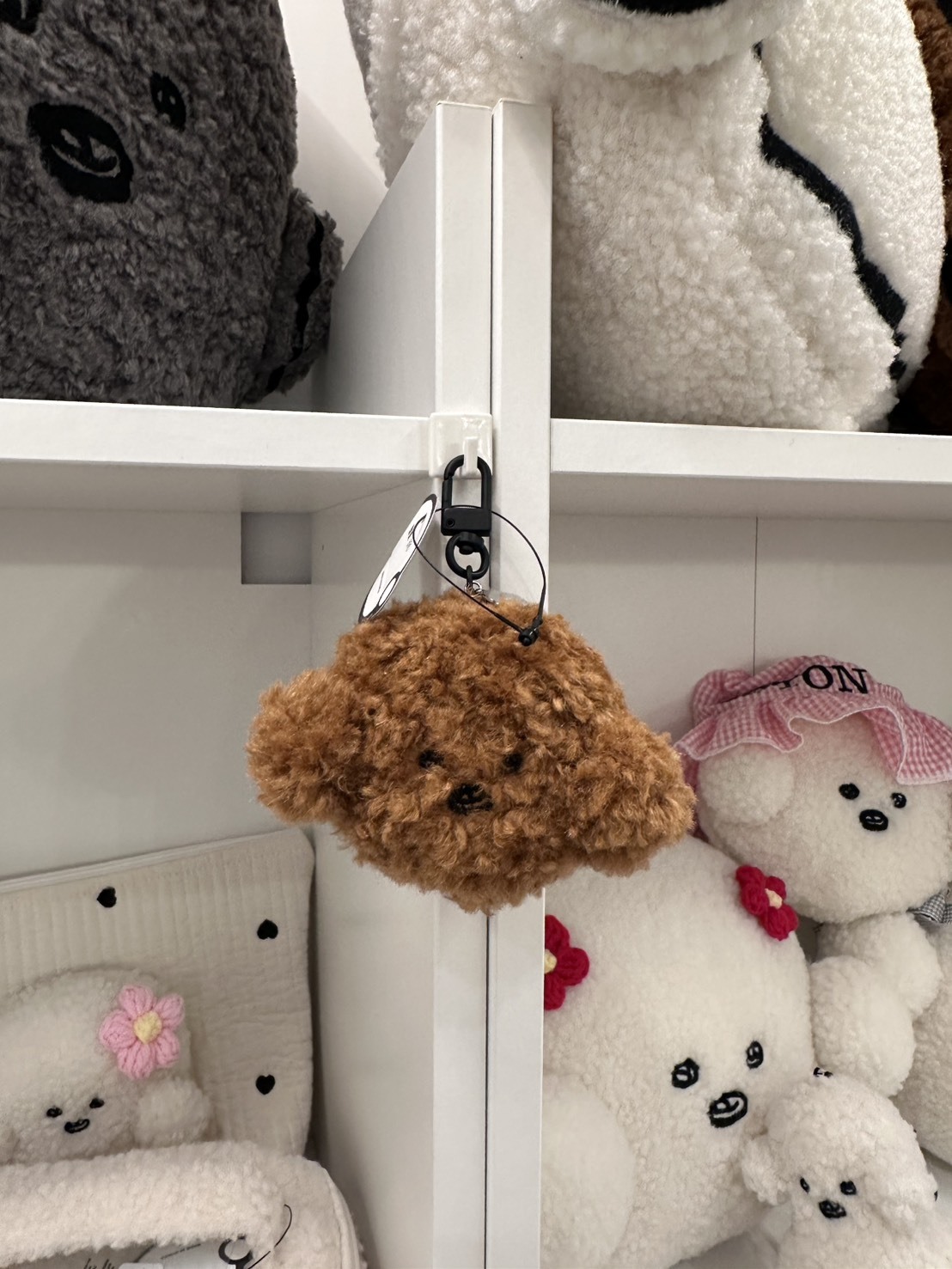 現貨-咖色比熊頭吊飾（小小頭）