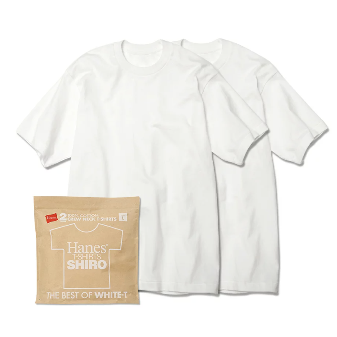 [Instock] Hanes Shiro T-shirt | White (1pack 2pieces)