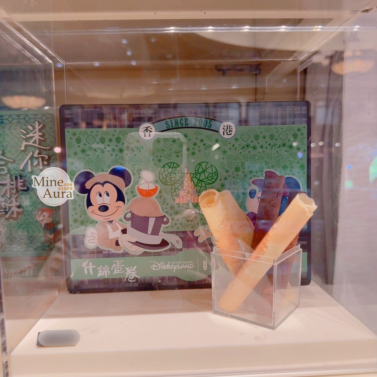 米奇與好友懷舊香港系列 米奇 Mickey 圖案 什景蛋捲 鐵盒 -香港迪士尼樂園