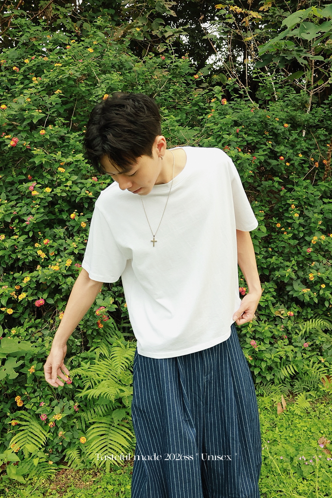 TASTEFUL MADE (T-23) - 品牌訂製 面料升級 ICE 涼感 265g 短寬 垂墜 刺繡 短袖 T恤