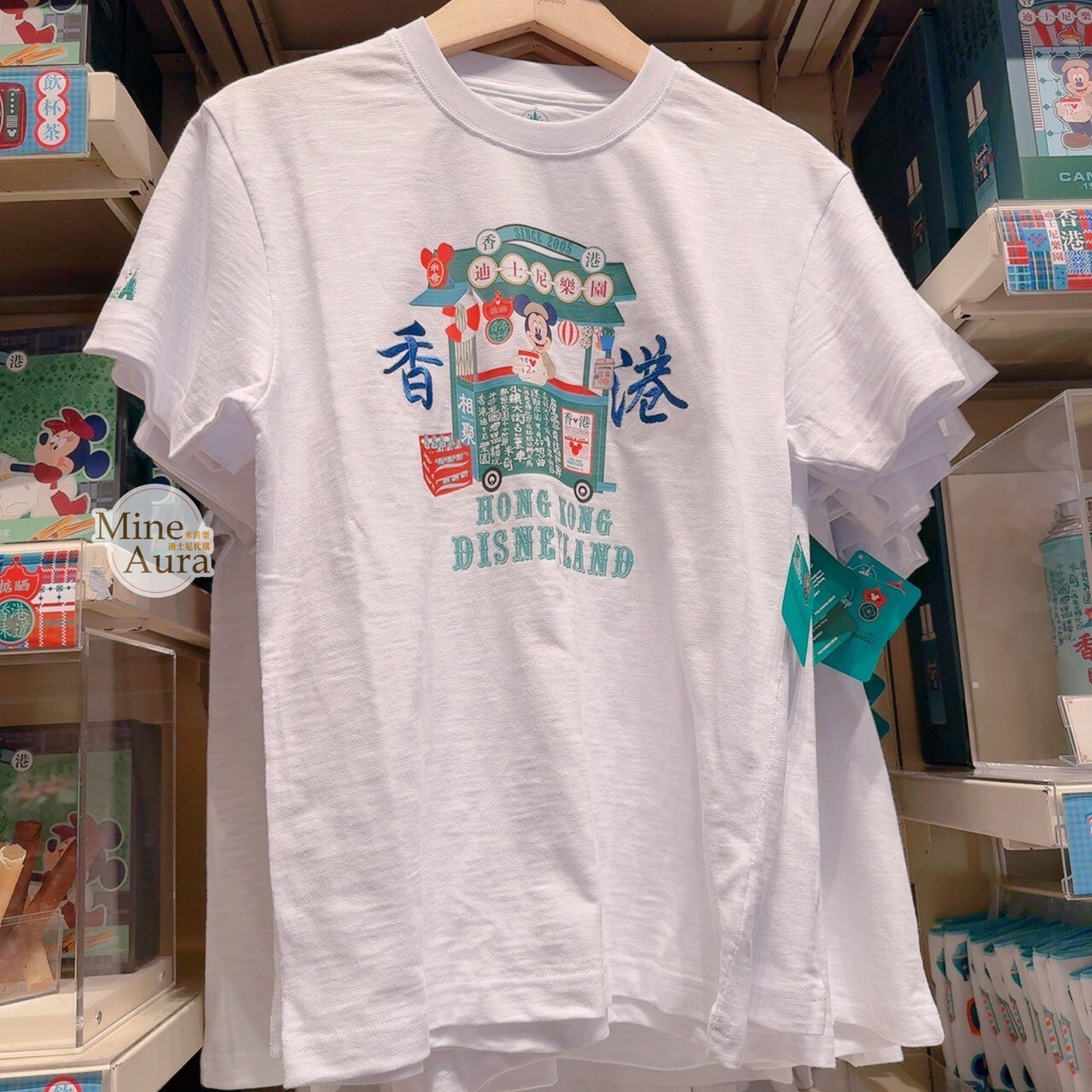 米奇與好友懷舊香港系列 米奇 Mickey 成人 圖案 短T 上衣 -香港迪士尼樂園