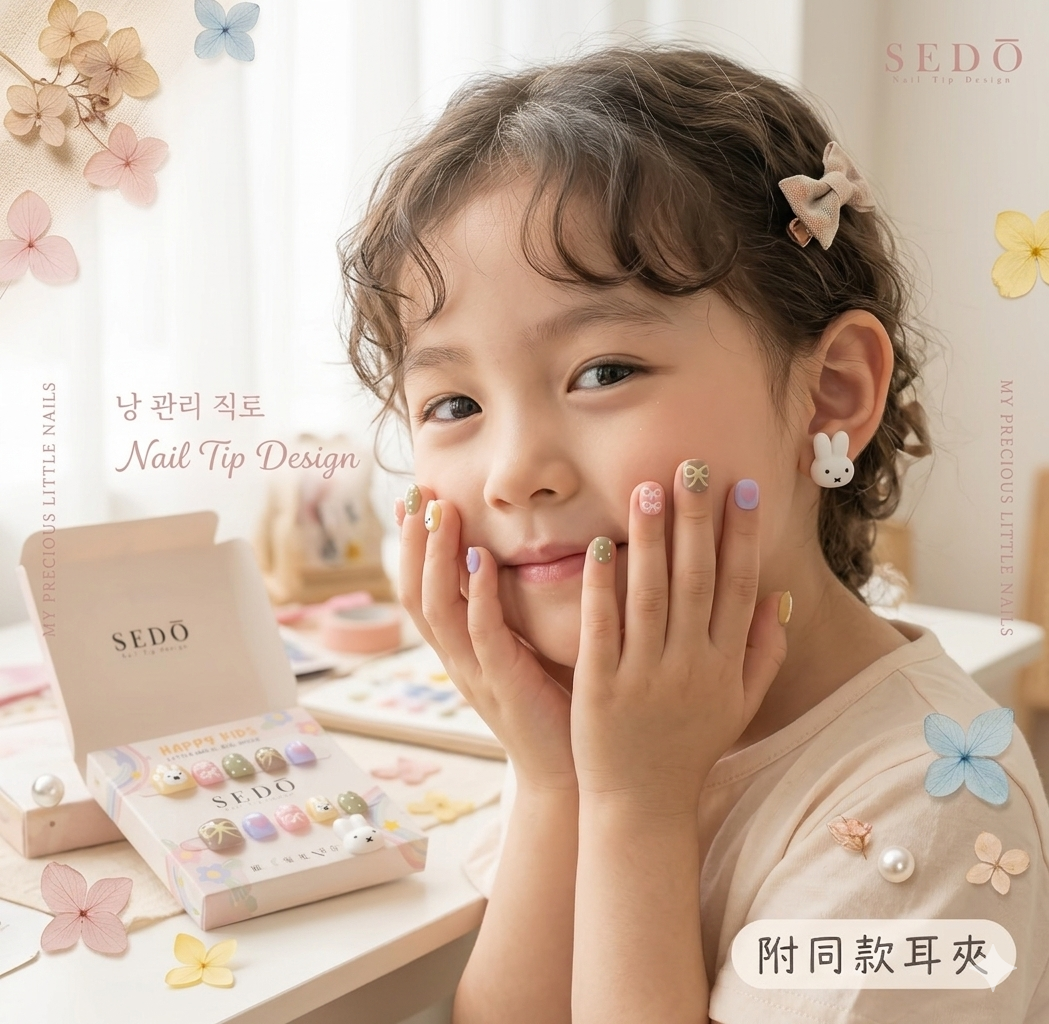 ■兒童甲■米菲兔春遊趣(附耳夾)