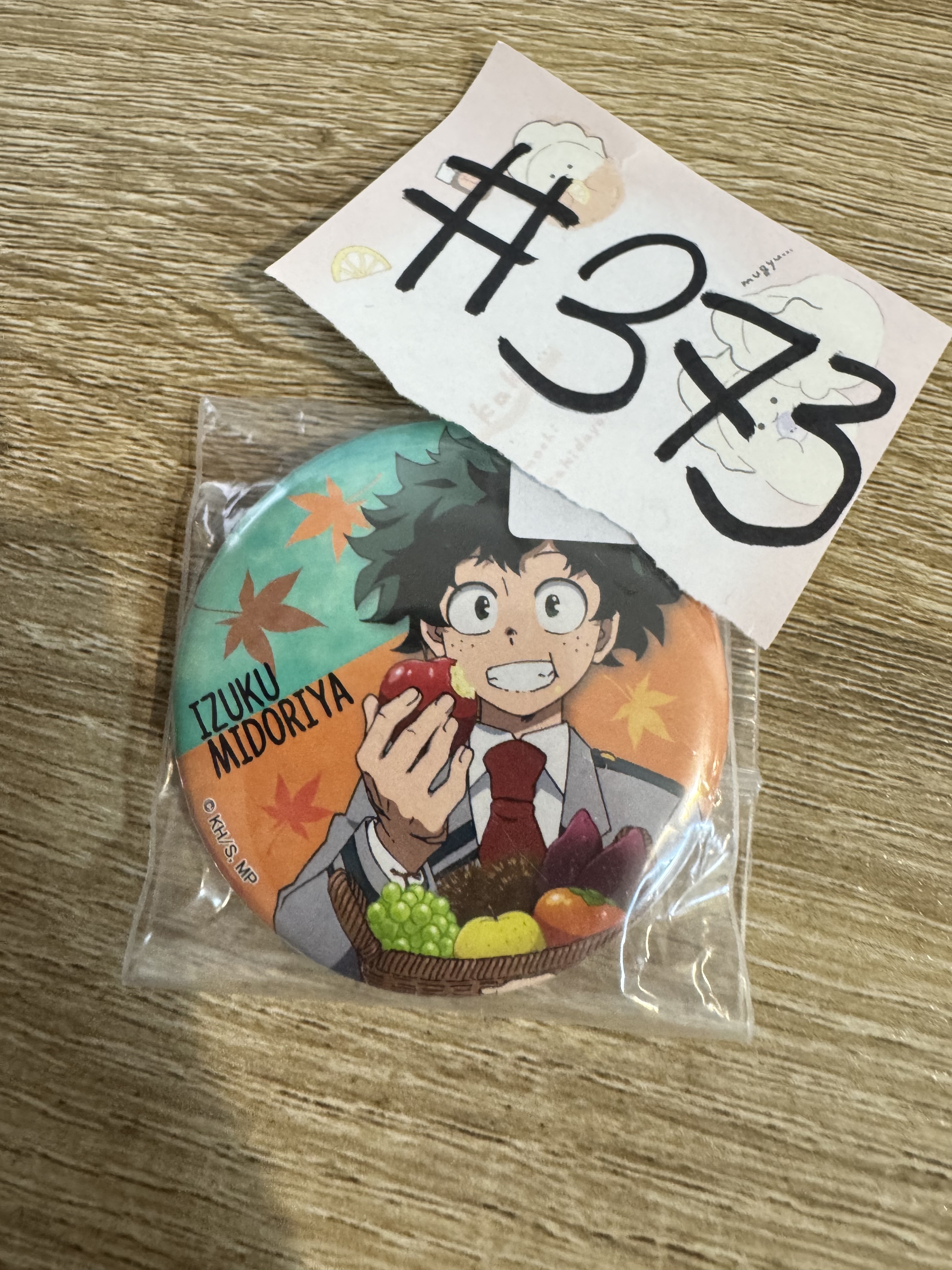 我的英雄學院  綠谷  襟章#373