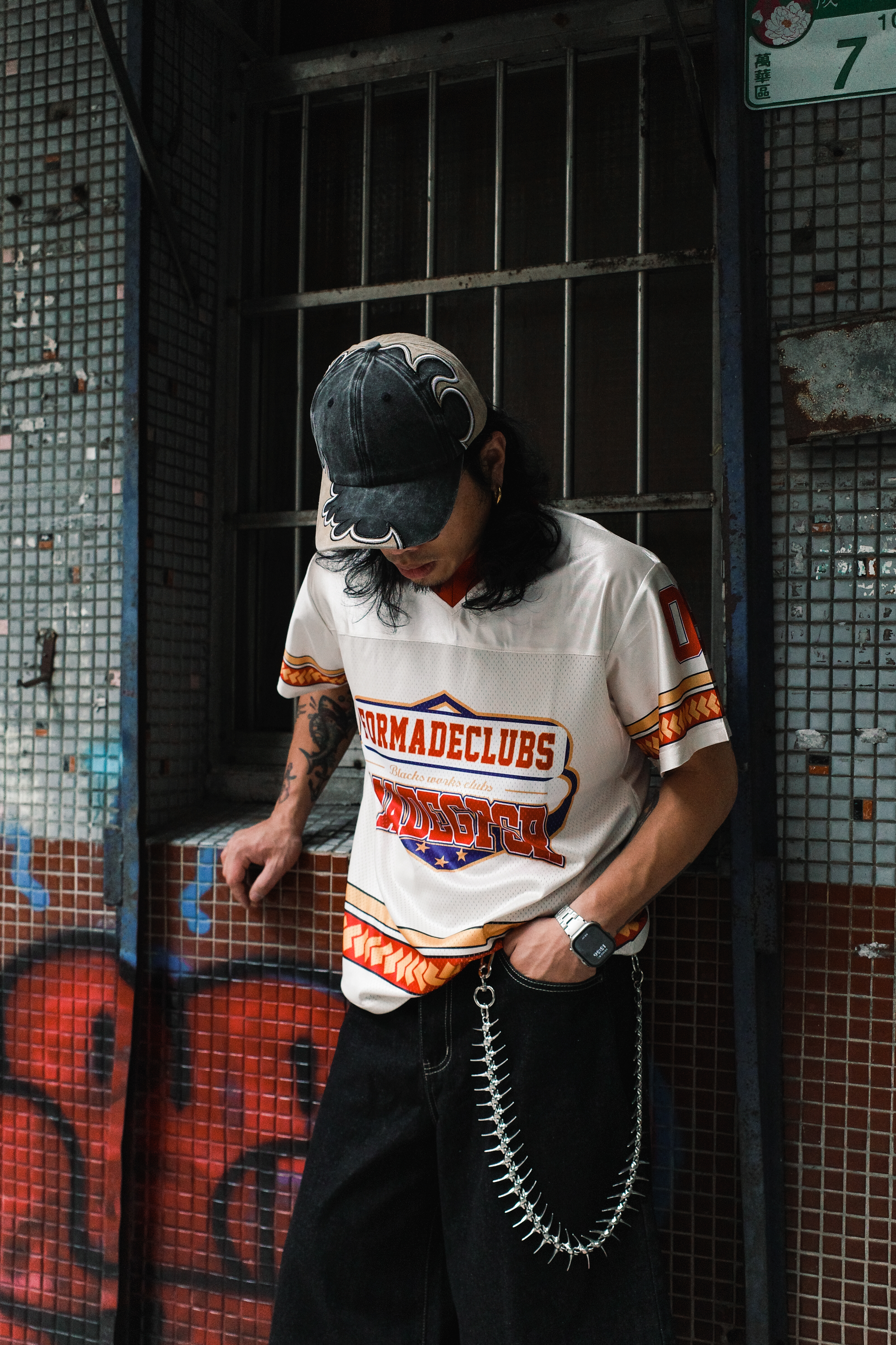 『Always_Good』網眼 透氣 V領 撞色 球衣