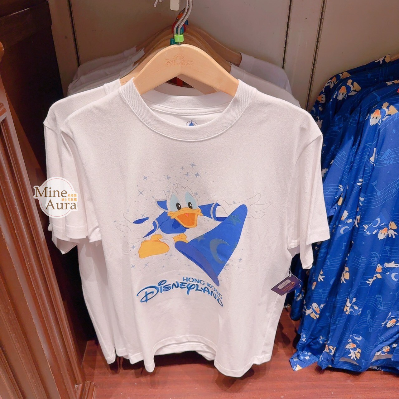 米奇幻想曲 唐老鴨 Donald 圖案 成人 短T 上衣 -香港迪士尼樂園