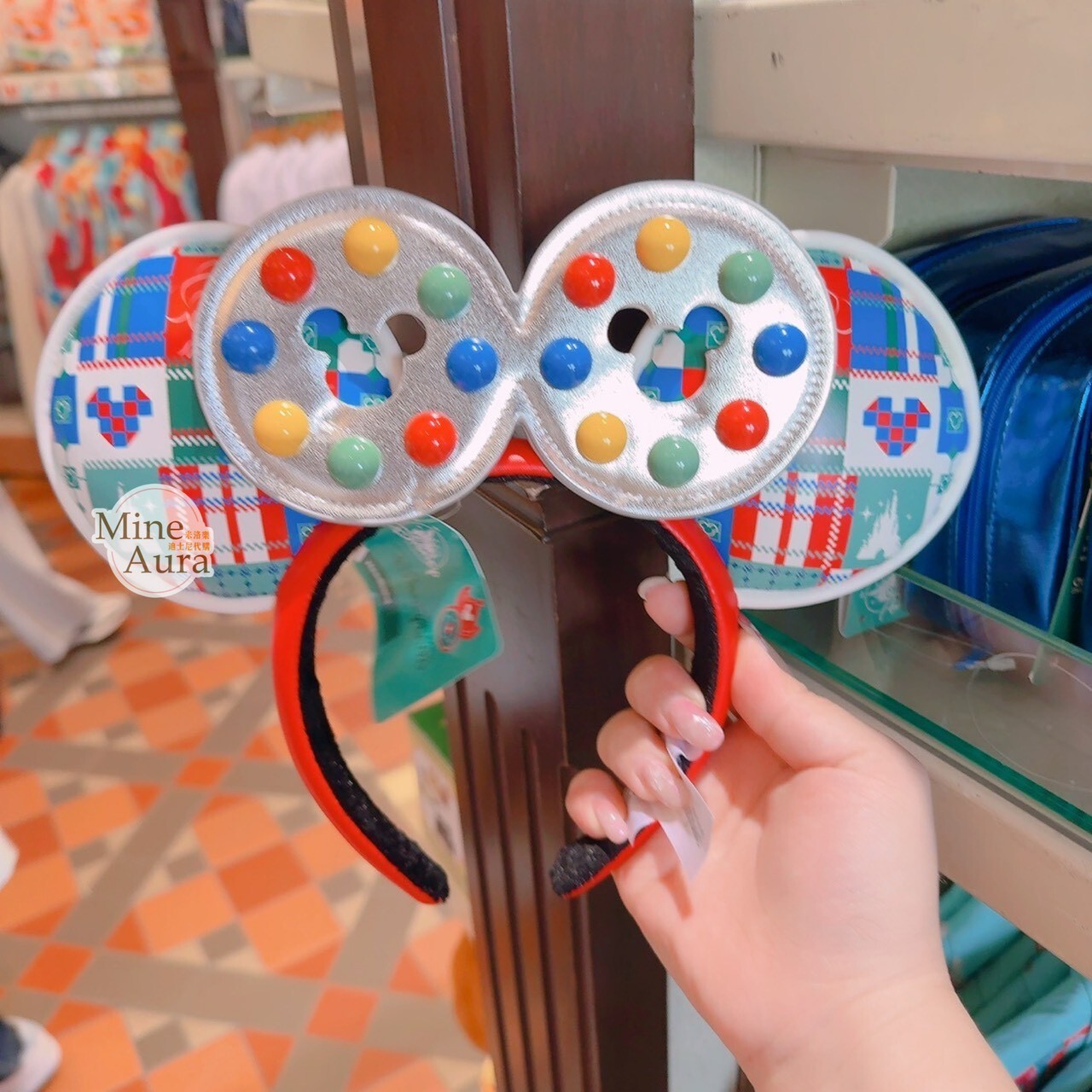 米奇與好友懷舊香港系列 米奇 Mickey 造型 髮圈 髮箍 -香港迪士尼樂園