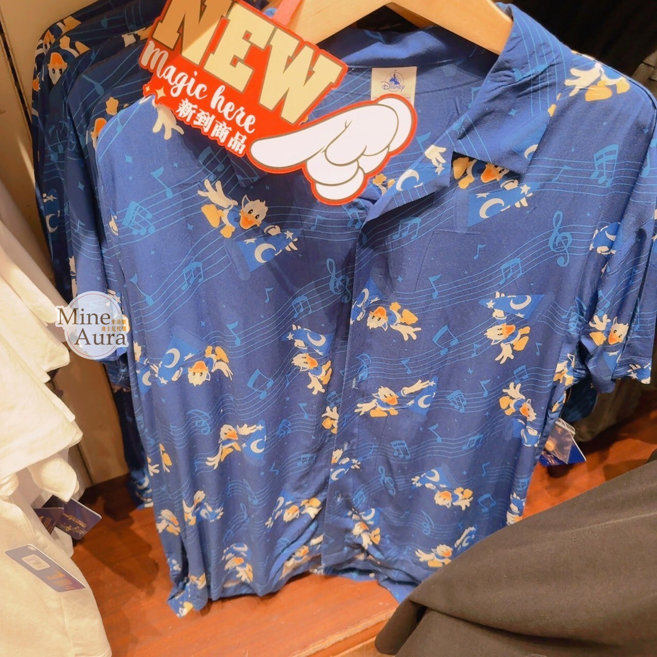 米奇幻想曲 唐老鴨 Donald 滿版圖案 襯衫 上衣 -香港迪士尼樂園