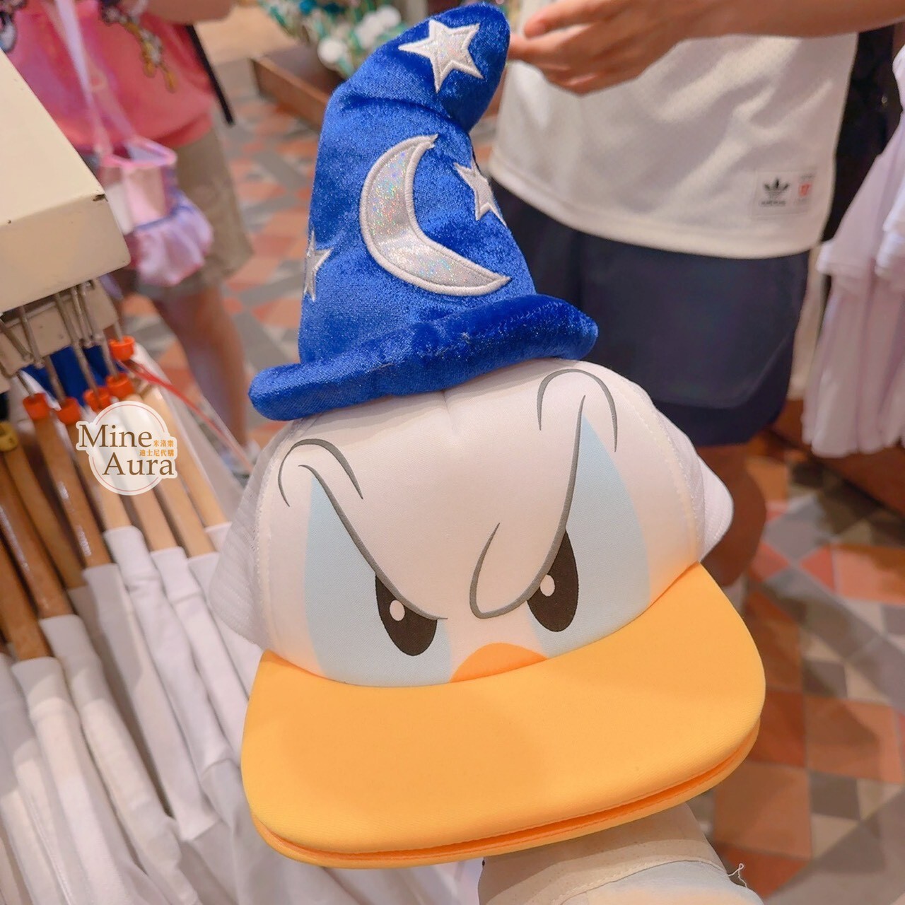 米奇幻想曲 唐老鴨 Donald 立體 大頭 造型帽 帽子 -香港迪士尼樂園