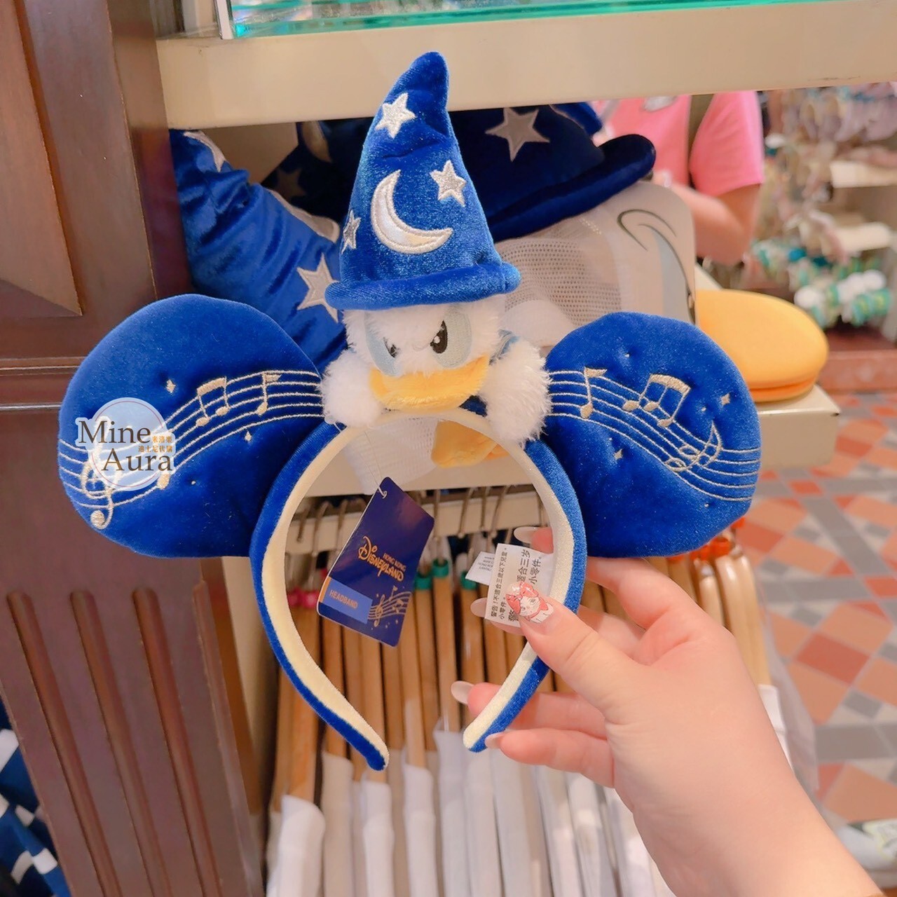 米奇幻想曲 唐老鴨 Donald 米奇耳朵 造型 髮圈 髮箍 -香港迪士尼樂園