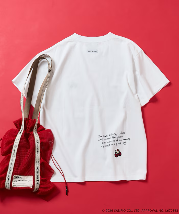 HELLO KITTY / Message T-shirt