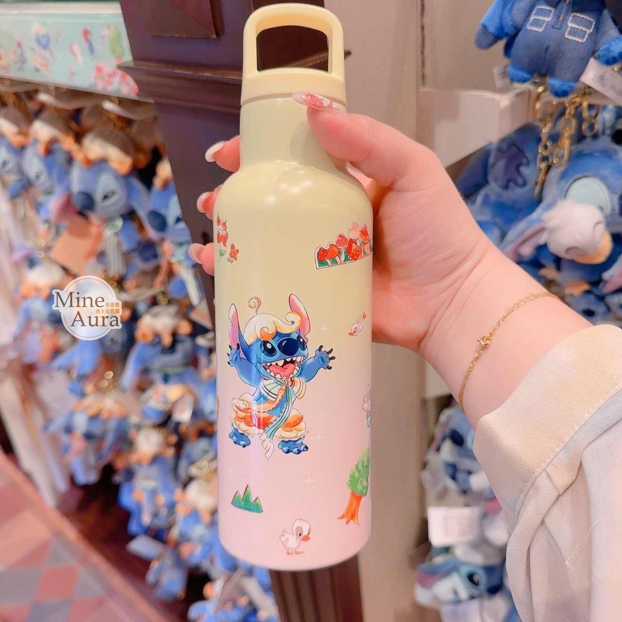 史迪奇 Stitch 蘑菇小鹿 圖案 造型 水壺 星際寶貝 Lilo & Stitch -香港迪士尼樂園