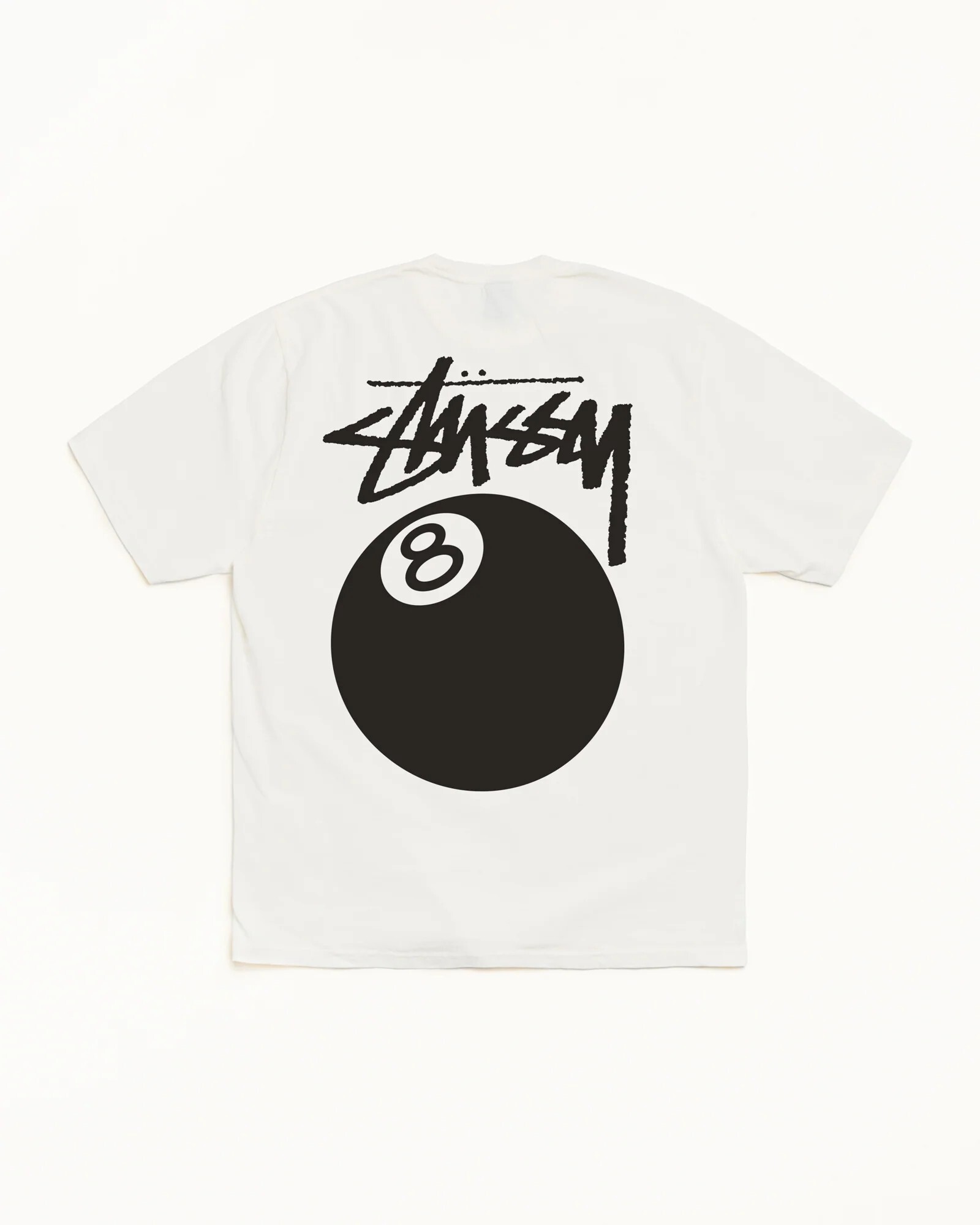 -(B025)-STUSSY 8 BALL TEE PIGMENT DYED 八號球 短Ｔ黑色/白色/綠色-1905022