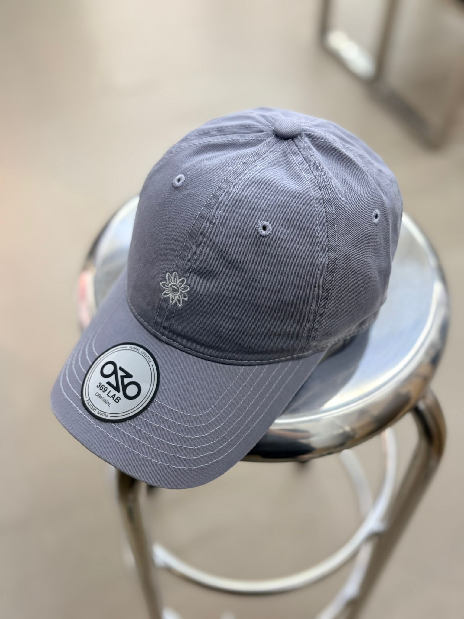 369Lab Mono mini baby flower cap - GREY | 2S6CAP003