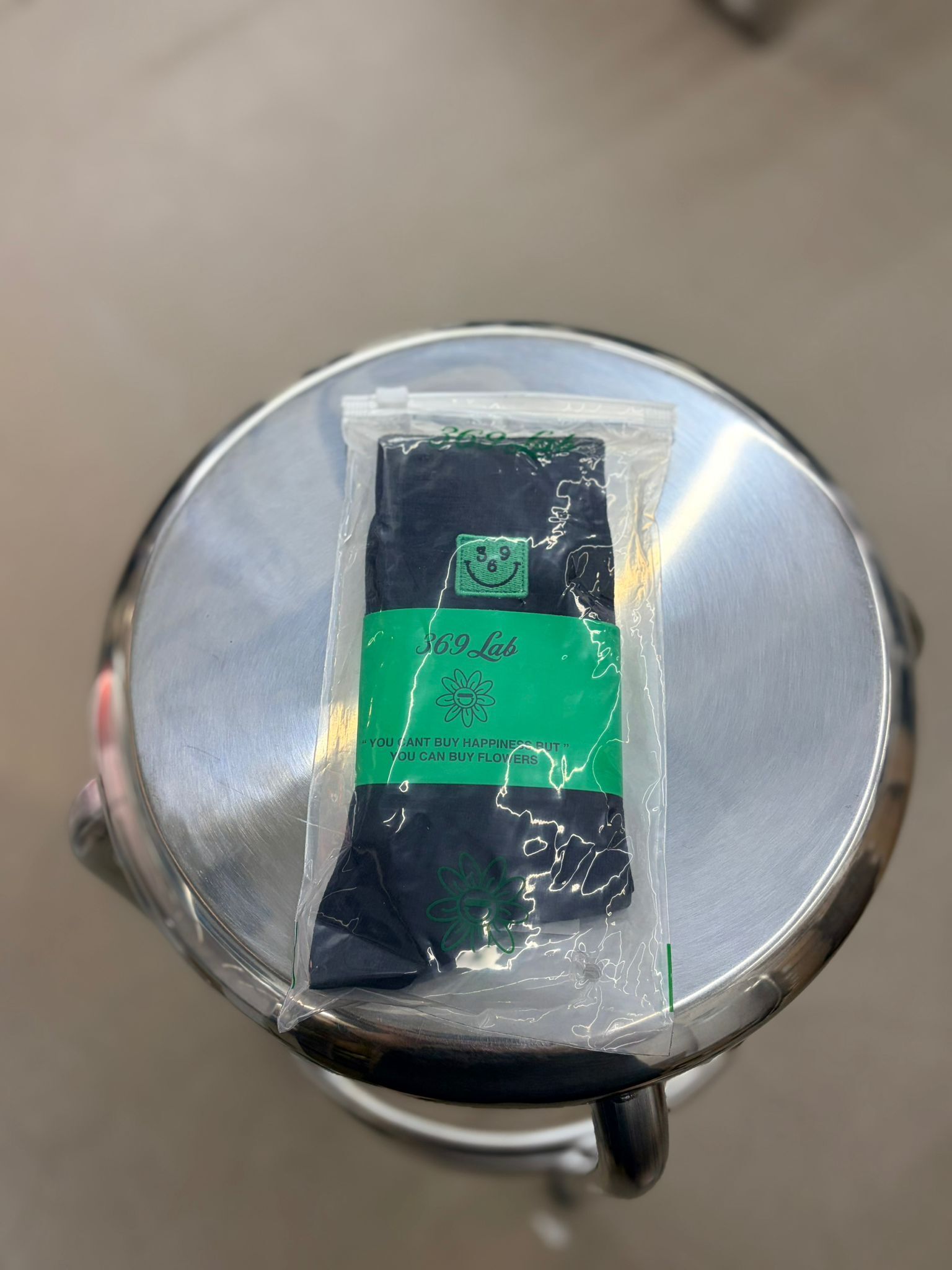 369Lab Smile batch socks - BLACK | 2S6SKX001