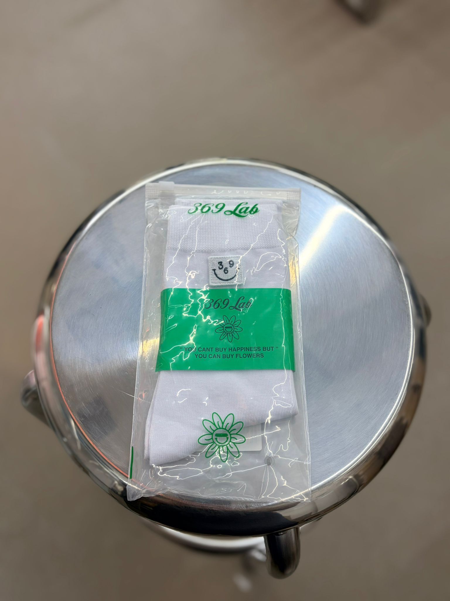 369Lab Smile batch socks - WHITE | 2S6SKX001