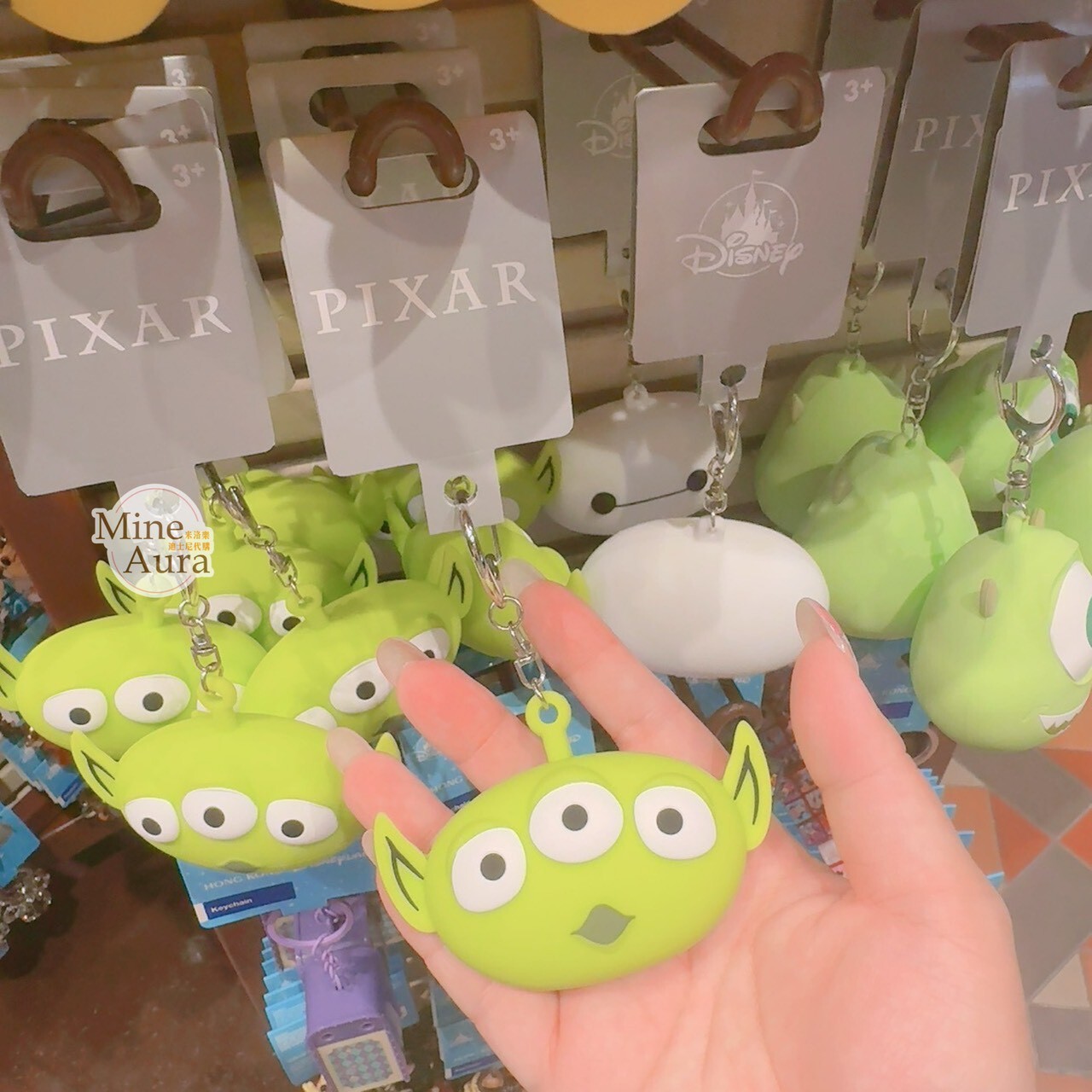 三眼怪 Alien 立體大頭 造型 鑰匙圈 吊飾 玩具總動員 Toy Story -香港迪士尼樂園