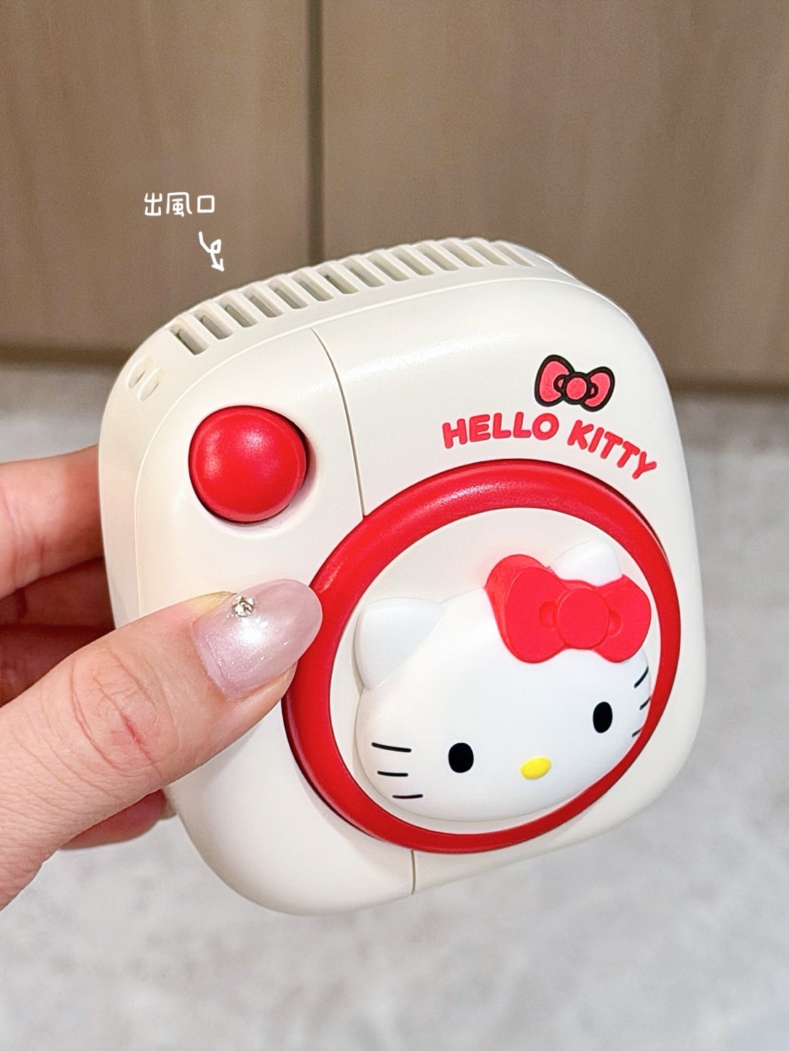 正版授權 三麗鷗 HELLO KITTY 拍立得造型 風扇