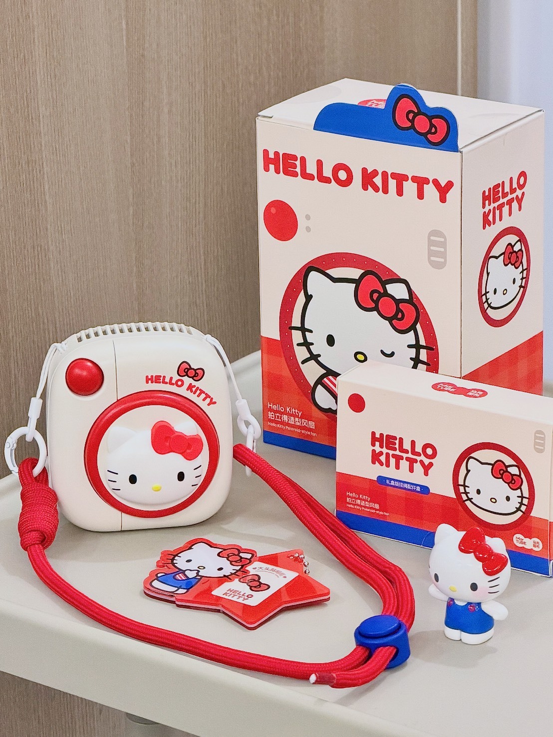 正版授權 三麗鷗 HELLO KITTY 拍立得造型 風扇