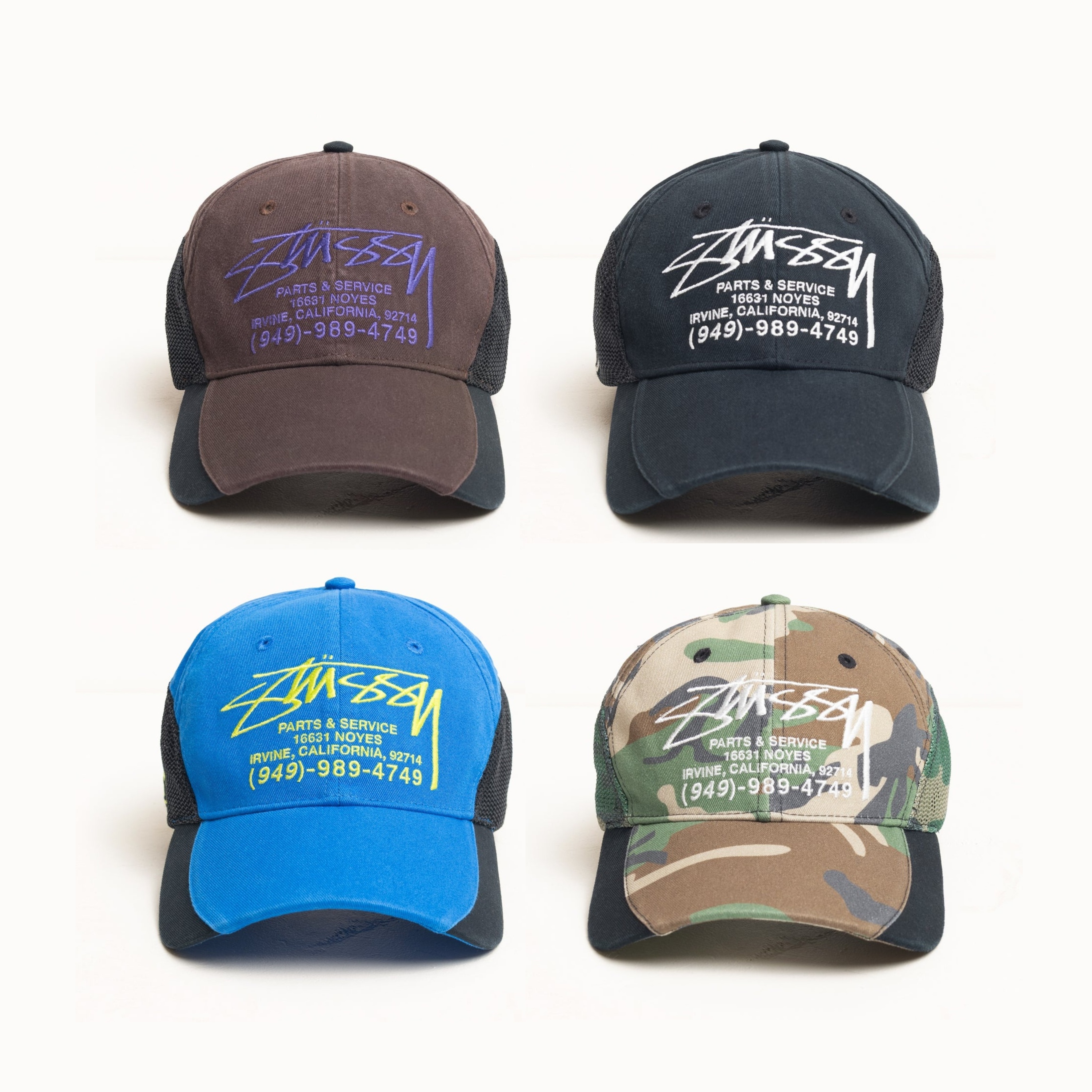 2026SS STUSSY PARTS & SERVICE MESH CAP 熱門款 網帽 老帽 帽子 現貨 1311205