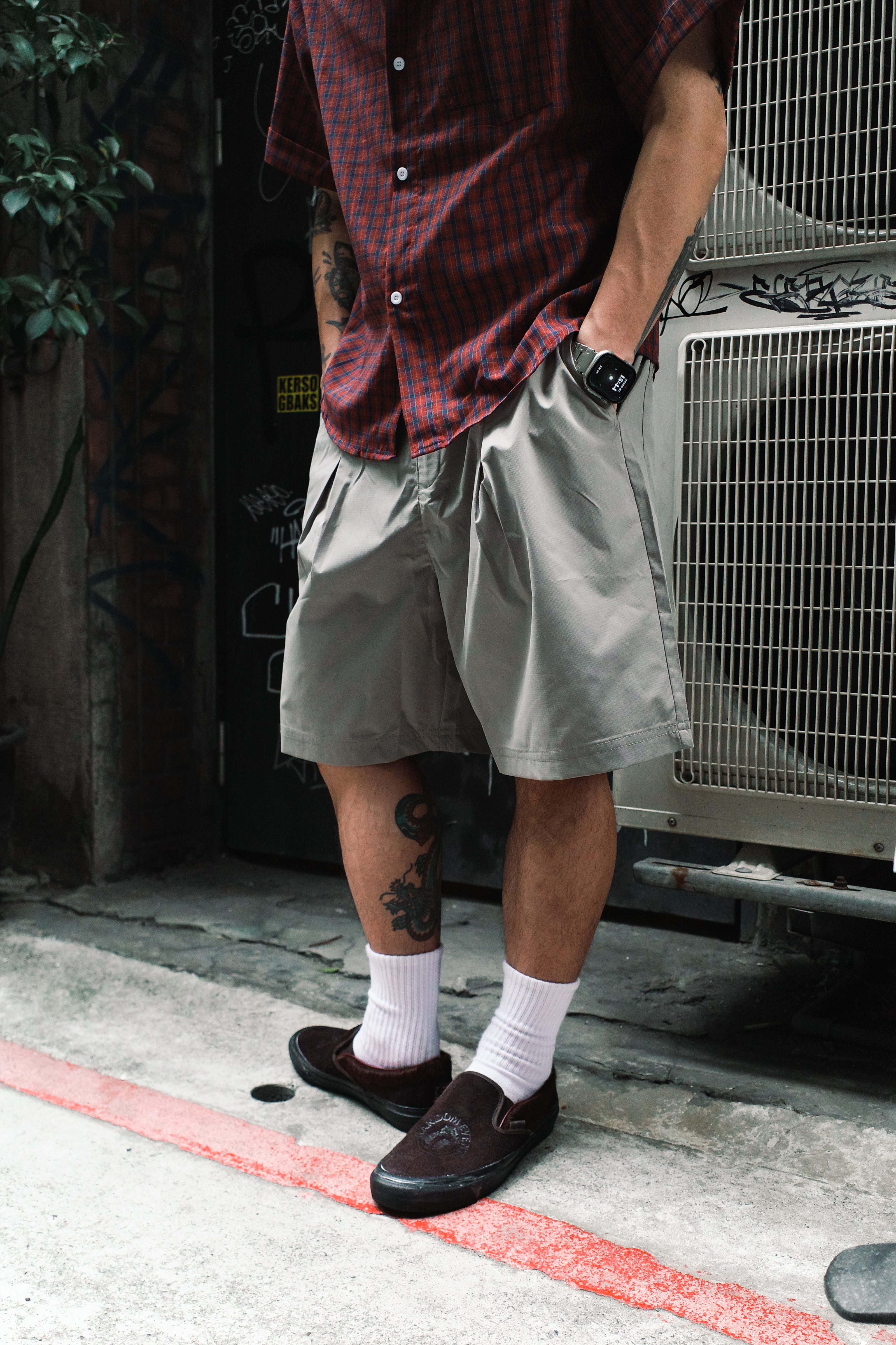 『Always_Good』機能 直筒 闊腿 短褲